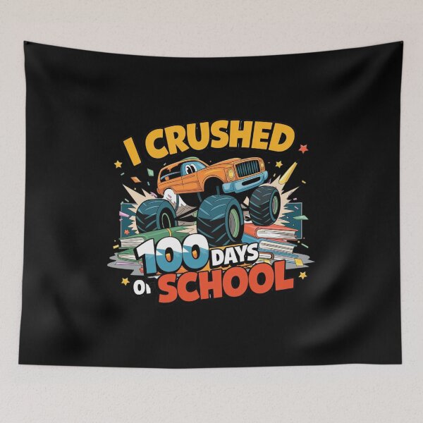 Item preview, I Crushed 100 Days of School designed and sold by Mateusz Majcherek.