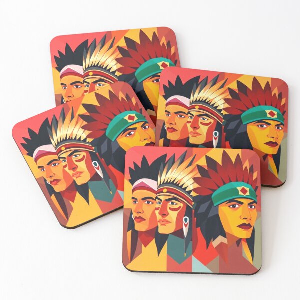 Item preview, Geometric Harmony: Faces of the Ancients designed and sold by SJZDesign.