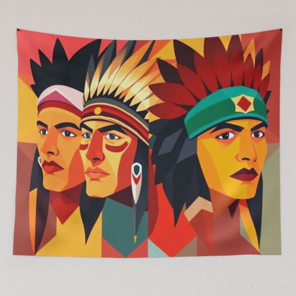 Item preview, Geometric Harmony: Faces of the Ancients designed and sold by SJZDesign.