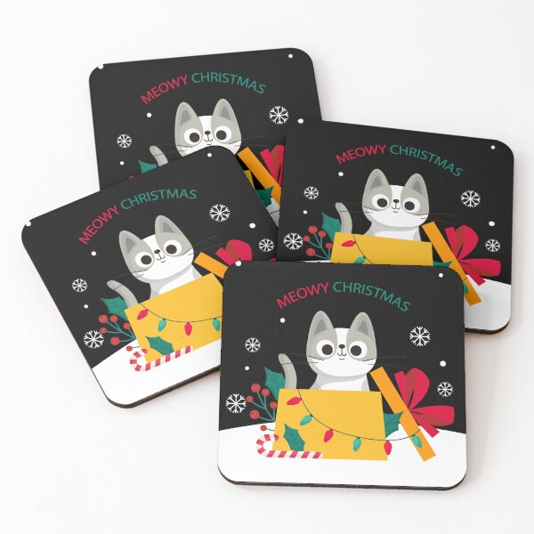 Item preview, ¡Sorpresa navideña de Miau! designed and sold by SANTOSHIRTS.