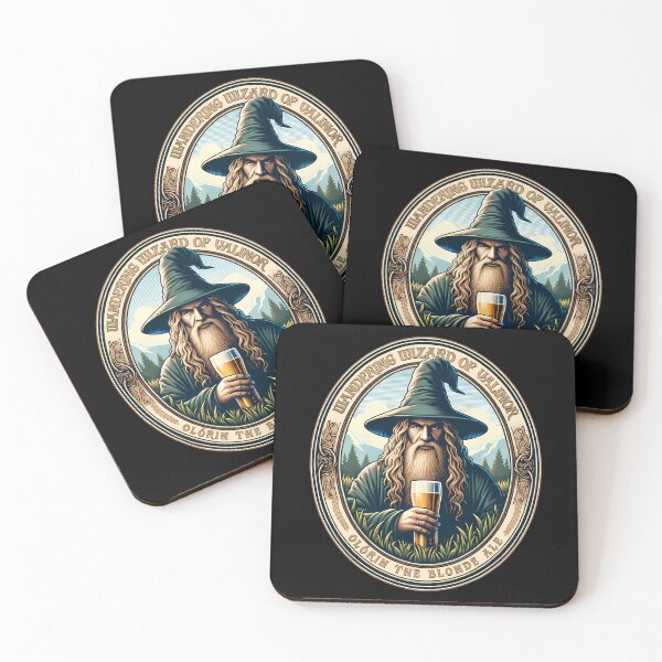 Item preview, Wandering Wizard Blonde Ale T-Shirt - Drinkers, D&D Gamers, inspired by LoTR Gandalf, tabletop Magic Gathering, role play, men ladies woman designed and sold by CM2P.