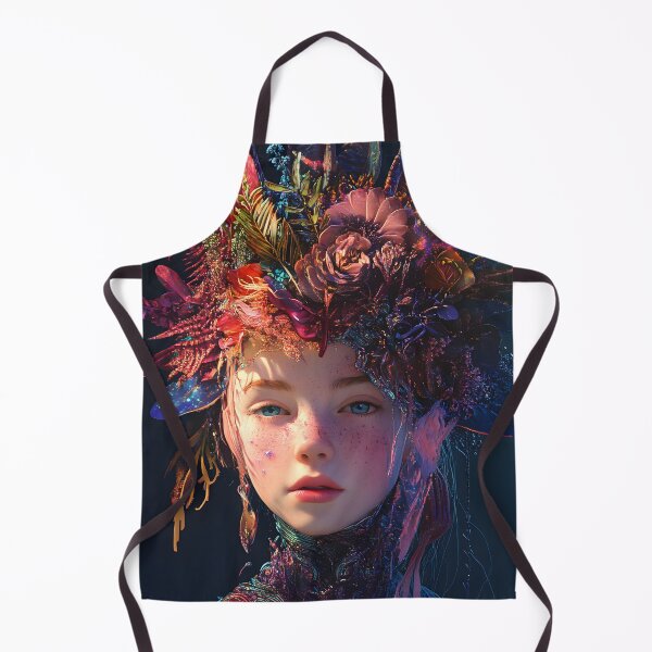 Item preview, An Illustration of A Girl With Flowers On Her Head designed and sold by AhmedAlbb.