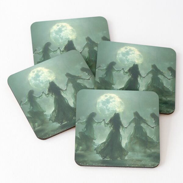 Item preview, Moon Dancers, Ritual Art Print designed and sold by Art.Fusion.Studio.