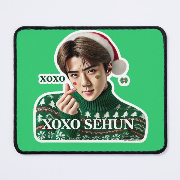 Item preview, Sehun Holiday Sticker | XOXO Festive Collectible for EXO-Ls designed and sold by DEEPDesignsART.