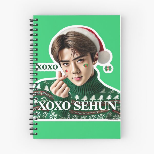 Item preview, Sehun Holiday Sticker | XOXO Festive Collectible for EXO-Ls designed and sold by DEEPDesignsART.