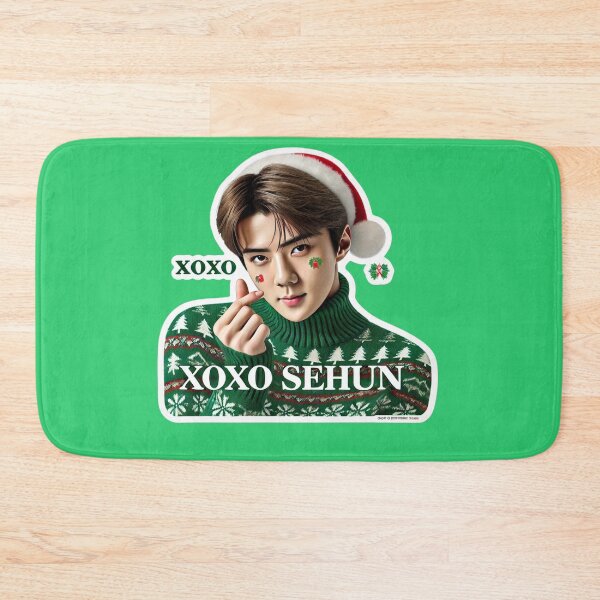 Item preview, Sehun Holiday Sticker | XOXO Festive Collectible for EXO-Ls designed and sold by DEEPDesignsART.