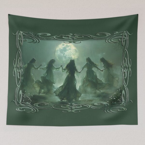Item preview, Moon Dancers, Ritual Art Print designed and sold by Art.Fusion.Studio.