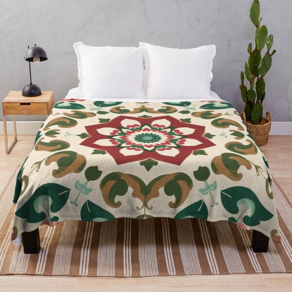 Item preview, Green, Beige and Deep Red Kaleidoscope designed and sold by Ciervo Primavera.