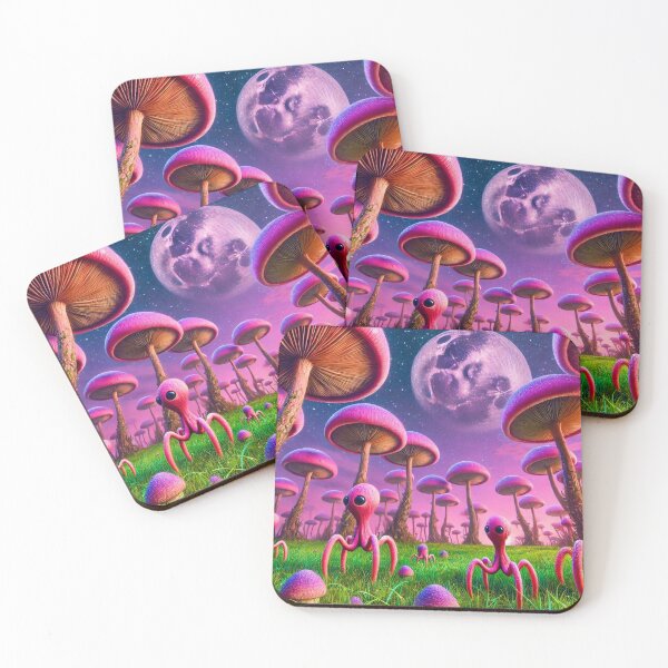 Item preview, Four Legged Fella - Mushroom City - Mythological Alien City designed and sold by WyckedLynn.