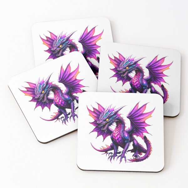 Item preview, A purple and black dragon designed and sold by Unique D-zine.
