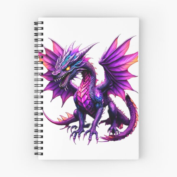 Item preview, Un dragón morado y negro. designed and sold by Unique D-zine.