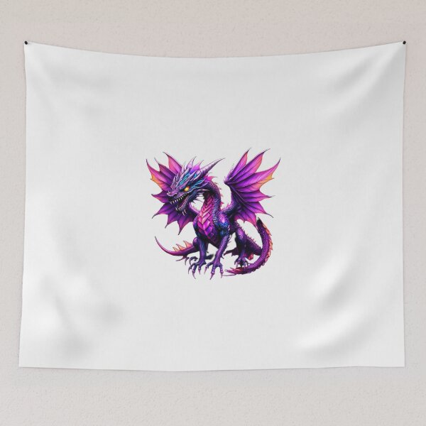 Item preview, A purple and black dragon designed and sold by Unique D-zine.