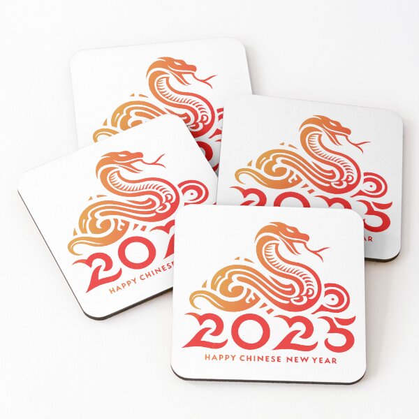 Item preview, Stylized Chinese New Year 2025 Snake Zodiac Design designed and sold by Maniutek.