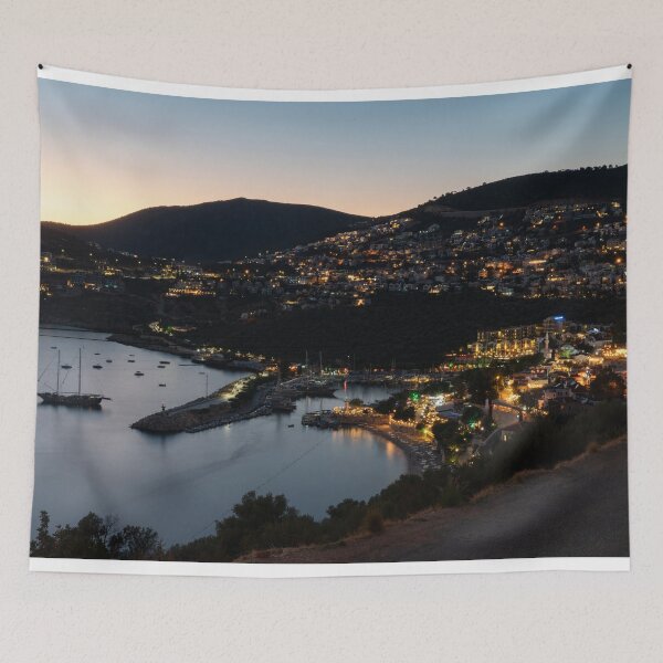 Item preview, Kalkan Harbour at dusk  designed and sold by hawkie.
