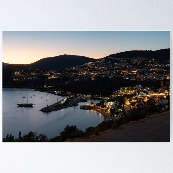 Item preview, Kalkan Harbour at dusk  designed and sold by hawkie.