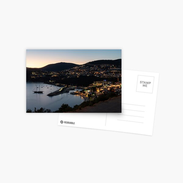Item preview, Kalkan Harbour at dusk  designed and sold by hawkie.