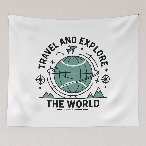 Item preview, Travel and Explore the World - Vintage Travel T-Shirt - Minimal Retro Design for Adventurers and Globetrotters designed and sold by pod24.