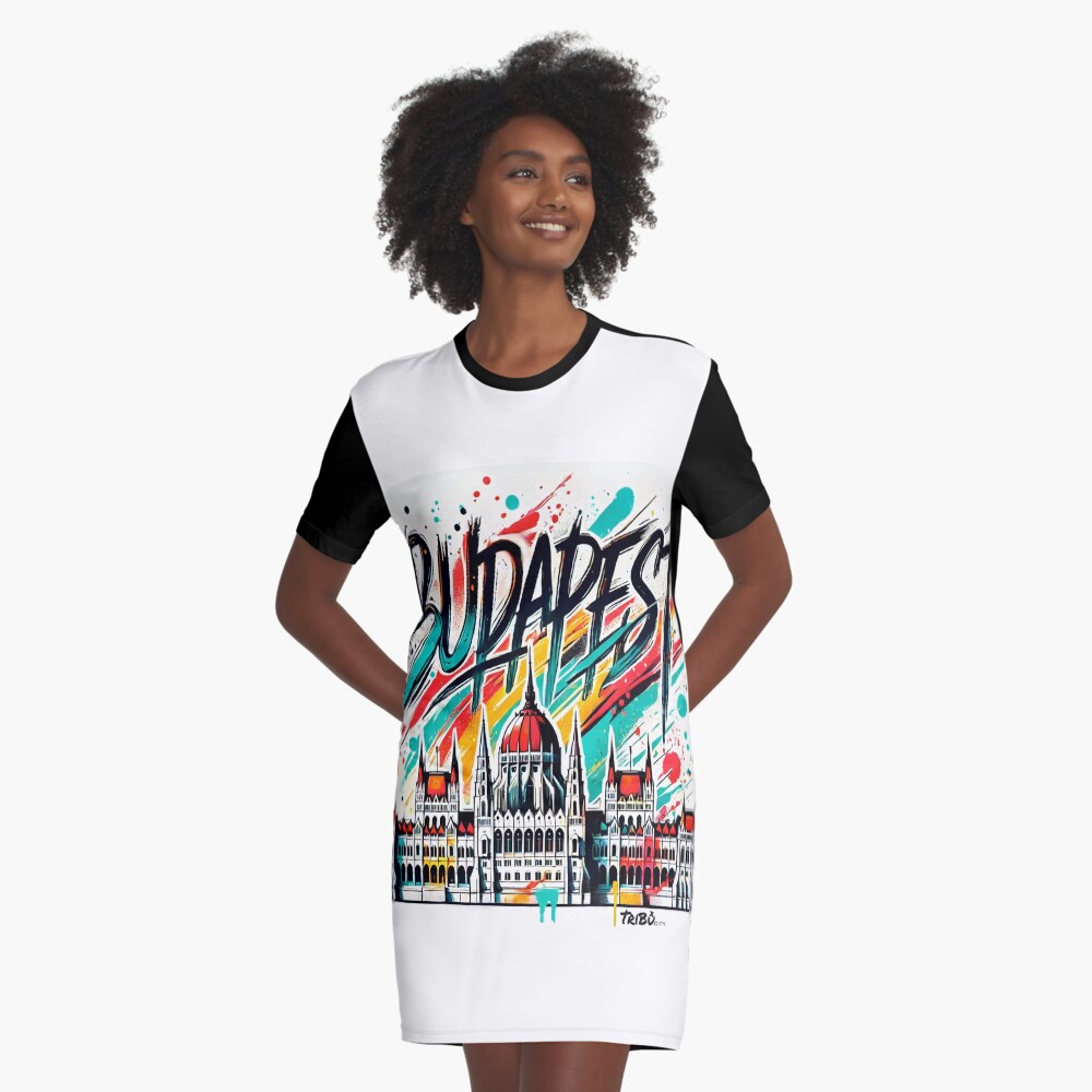 Item preview, Graphic T-Shirt Dress designed and sold by TriBuCity.