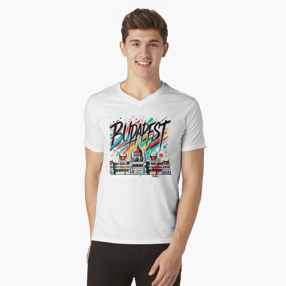 Item preview, V-Neck T-Shirt designed and sold by TriBuCity.