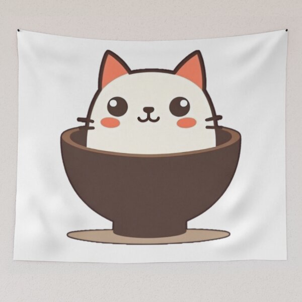 Item preview, Cute Ramen Cat  designed and sold by HobsS.