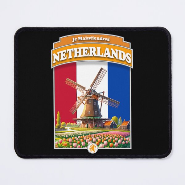 Item preview, Netherlands Windmill and Tulips designed and sold by NPStudio.