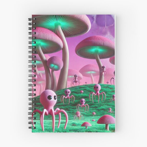 Item preview, Four Legged Fellas - Mushroom City - Mythological Alien City designed and sold by WyckedLynn.