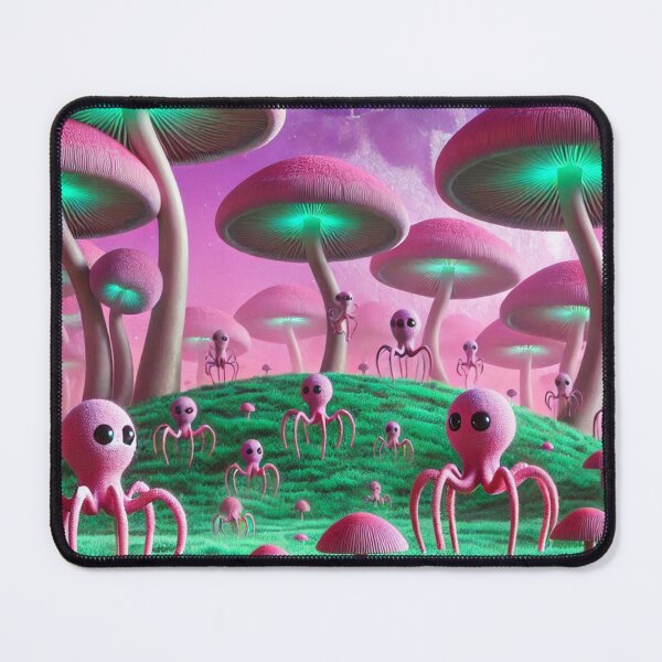 Item preview, Four Legged Fellas - Mushroom City - Mythological Alien City designed and sold by WyckedLynn.