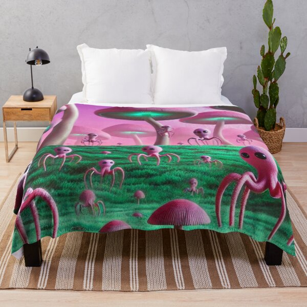Item preview, Four Legged Fellas - Mushroom City - Mythological Alien City designed and sold by WyckedLynn.
