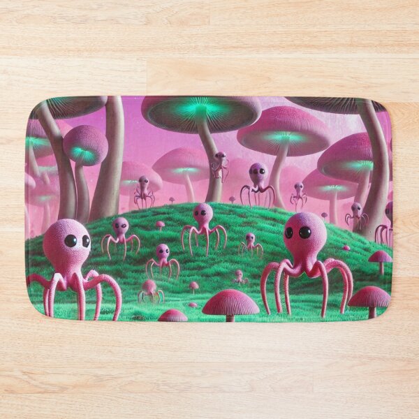 Item preview, Four Legged Fellas - Mushroom City - Mythological Alien City designed and sold by WyckedLynn.