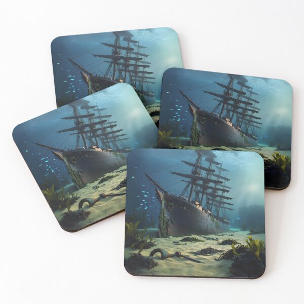 Item preview, sailing ship sunk at sea / ocean designed and sold by AA-designstore.