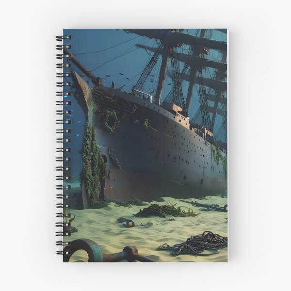 Item preview, sailing ship sunk at sea / ocean designed and sold by AA-designstore.