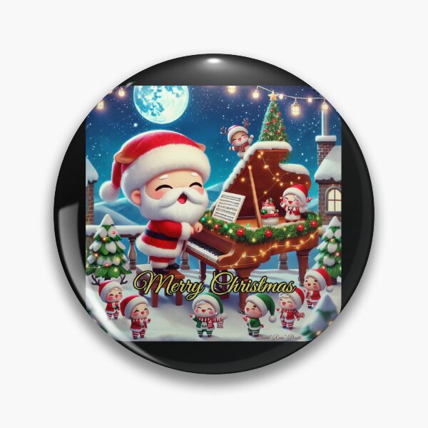 Item preview, "Santa's Festive Piano Party ???" designed and sold by MySheetMusicArt.