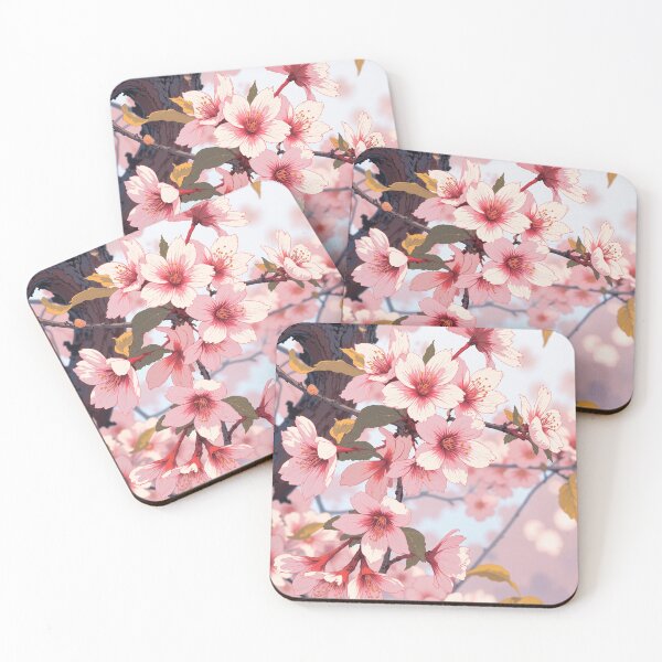 Item preview, Enchanted bloom pink petals and yellow leaves designed and sold by ShroomForge.