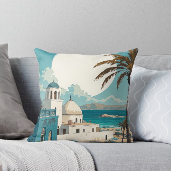 Item preview, Enchanting moonlit coast a majestic portrayal of tunisian designed and sold by ShroomForge.