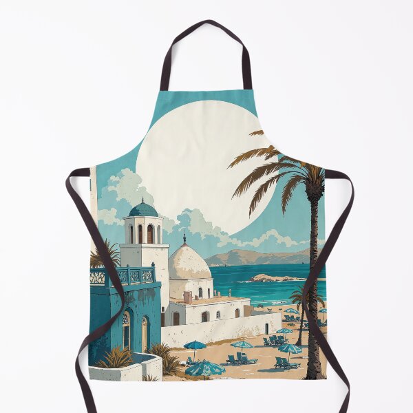Item preview, Enchanting moonlit coast a majestic portrayal of tunisian designed and sold by ShroomForge.