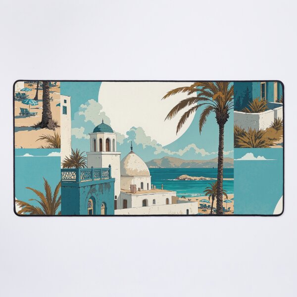 Item preview, Enchanting moonlit coast a majestic portrayal of tunisian designed and sold by ShroomForge.