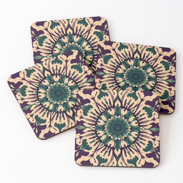 Item preview, Purple Geometric Art With Green designed and sold by Ciervo Primavera.