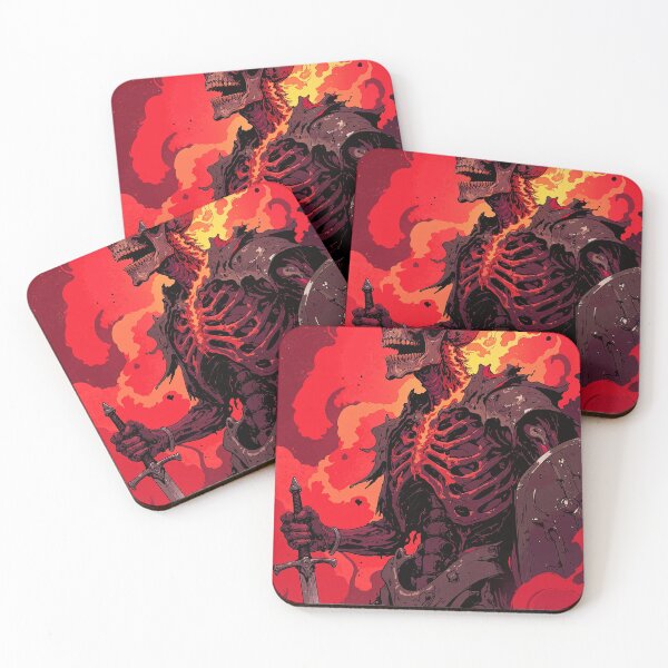 Item preview, Ferocity unleashed skeletal warrior in flames designed and sold by ShroomForge.