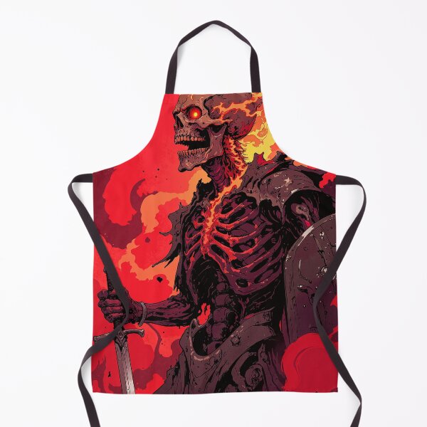 Item preview, Ferocity unleashed skeletal warrior in flames designed and sold by ShroomForge.