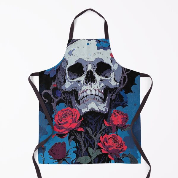 Item preview, Floating skull and roses a vivid encounter in designed and sold by ShroomForge.