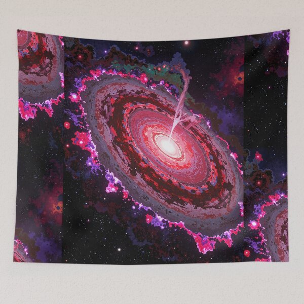 Item preview, Galactic nebulous wonders milky ways red pink heart designed and sold by ShroomForge.