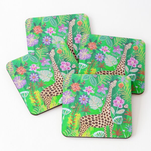 Artikelvorschau, Giraffe zwischen Blumen entworfen und verkauft von Casimirasart.