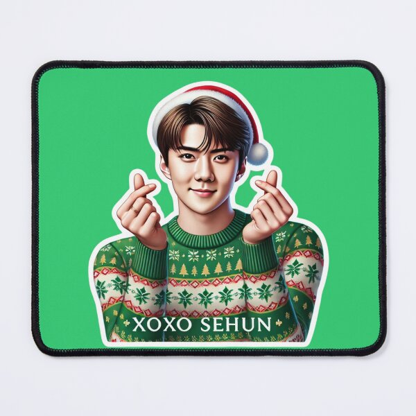 Item preview, Sehun Holiday Sticker | XOXO Festive Collectible for EXO-Ls designed and sold by DEEPDesignsART.
