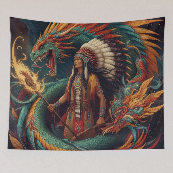 Item preview, Native American Serpent of the Flame designed and sold by nikkolaus.
