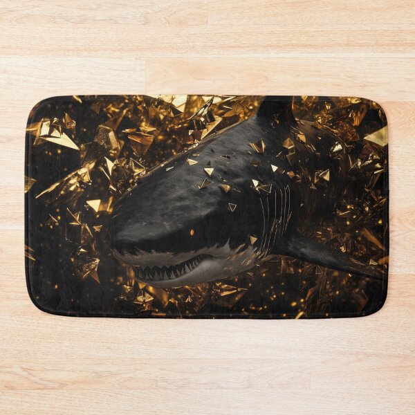 Item preview, Black Shark with Gold Geometry designed and sold by Nakolepsi.