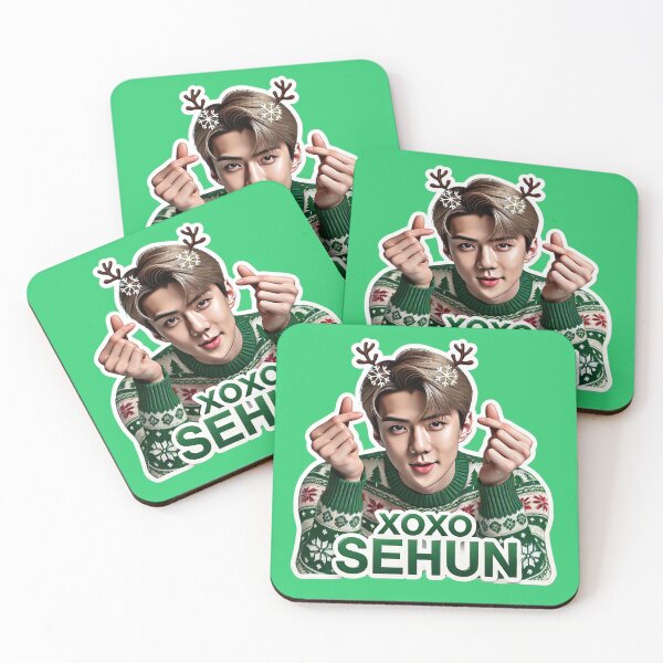 Item preview,  Sehun Holiday Sticker | XOXO Festive Collectible for EXO-Ls designed and sold by DEEPDesignsART.