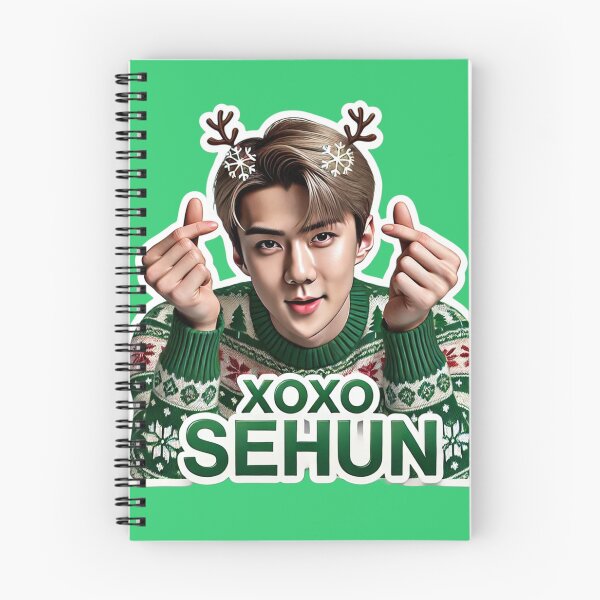 Item preview,  Sehun Holiday Sticker | XOXO Festive Collectible for EXO-Ls designed and sold by DEEPDesignsART.