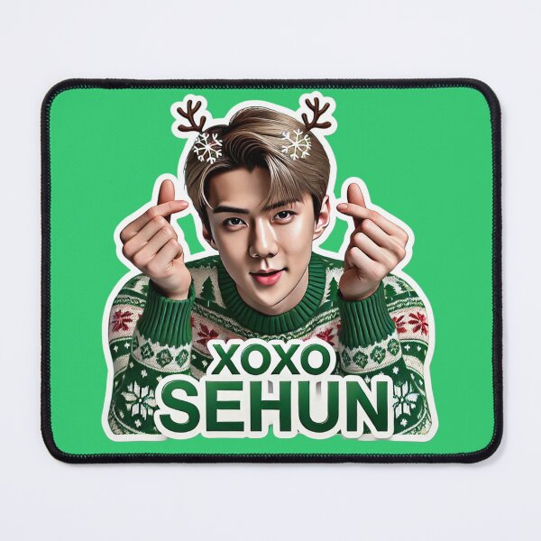 Item preview,  Sehun Holiday Sticker | XOXO Festive Collectible for EXO-Ls designed and sold by DEEPDesignsART.