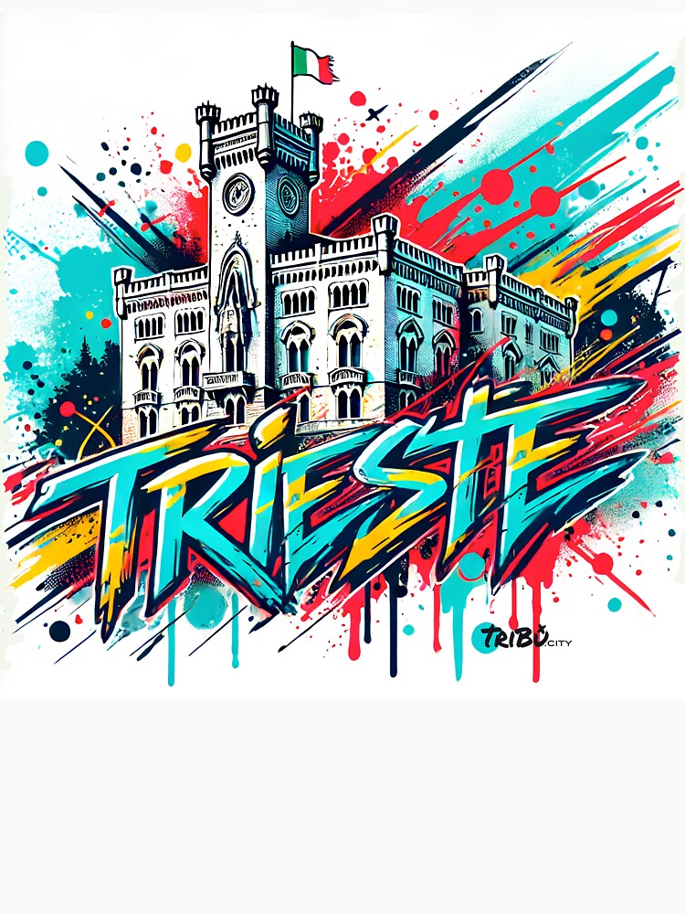 Thumbnail 7 of 7, Classic T-Shirt, TriBu.City - TRIESTE WHITE designed and sold by TriBuCity.