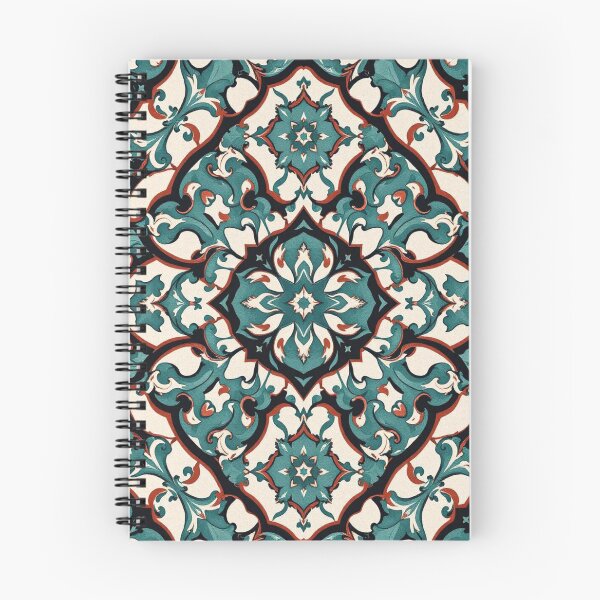Item preview, Turquoise Geometric Art With Deep Red designed and sold by Ciervo Primavera.